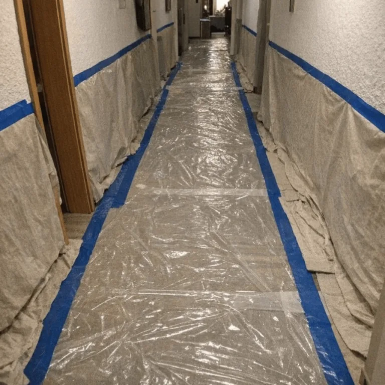 Schutzfolien in Fluren zur Vermeidung von Schäden
